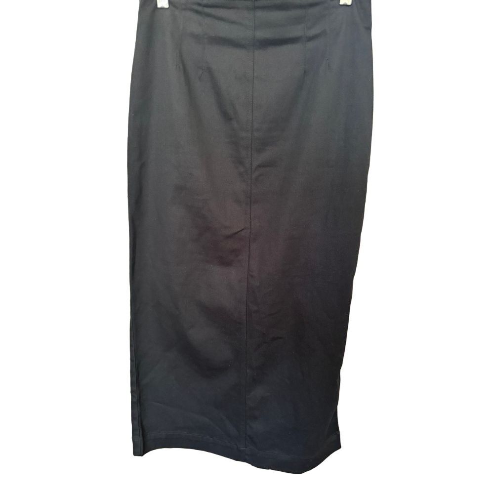 Women's Talbots Cotton Spandex Black Pncil Skirt size 6‎
